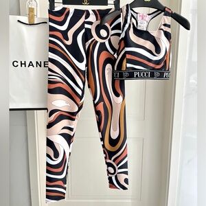 Emilio Pucci Bold Swirl Leggings Set